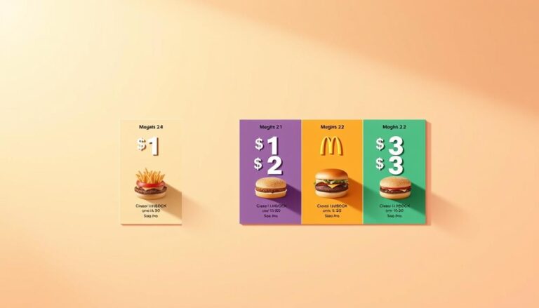 McDonald's $1 $2 $3 Menu with Prices